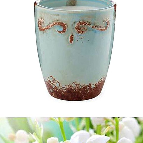 14 oz Regal Ceramic Vase Candle Soy Blend Wax, White Flower Scent NIB - Picture 2 of 5
